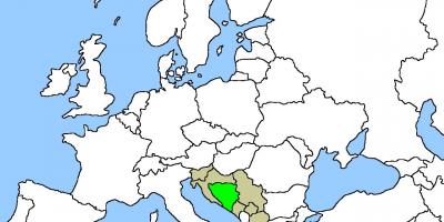 Kaart van Bosnië plek op 